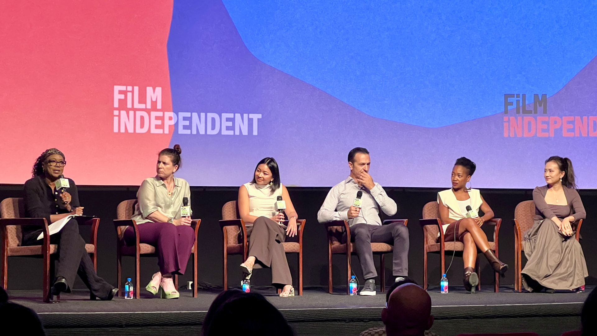 The full Reframing the Narrative panel on stage at the Film Independent Forum